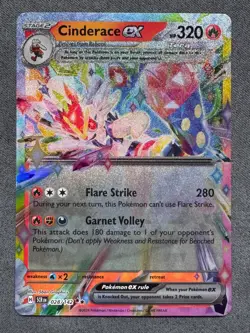 Pokemon Card: Cinderace EX 028/142 Double Rare: Stellar Crown English Single - Image 1