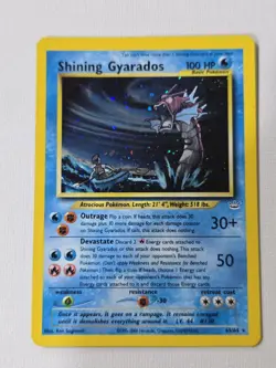 Pokemon TCG Shining Gyarados Holo Neo Revelation Card 65/64 - Image 1