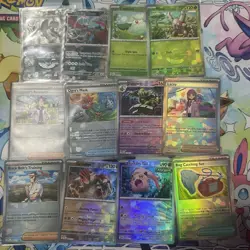 Pokemon Prismatic Evolutions 40 Card Lot - Pokeball/Masterball/Trainer + More B - Image 2