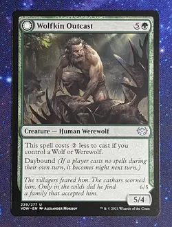 MTG, Wolfkin Outcast/Wedding Crasher, Innistrad: Crimson Vow 229/277 Regular - Image 1