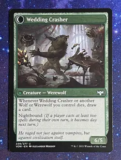 MTG, Wolfkin Outcast/Wedding Crasher, Innistrad: Crimson Vow 229/277 Regular - Image 2
