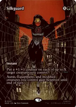 MTG Silkguard (Borderless) Normal NM Marvel Eternal-Legal Magic - Image 1