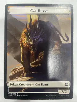 Cat Beast Token Zendikar Rising Regular - Image 1