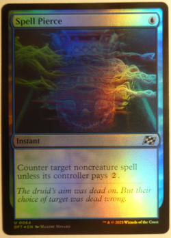 Magic the Gathering Final Fantasy, U 0064 Spell Pierce FOIL Pack Fresh ! - Image 1