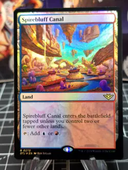 FOIL Spirebluff Canal OTJ MTG 270 FOIL RARE M/NM - Image 1