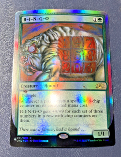 Magic The Gathering, B-I-N-G-O FOIL Unhinged UND Green Rare 061/096 R - Image 2