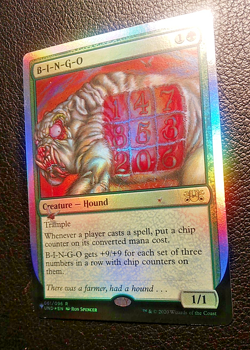 Magic The Gathering, B-I-N-G-O FOIL Unhinged UND Green Rare 061/096 R - Image 5