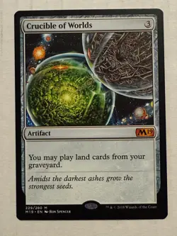 Crucible of Worlds M19 Core Set 2019 NM Magic The Gathering MTG - Image 1