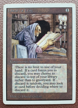Library of Leng unlimited MTG Magic the gathering - Image 1