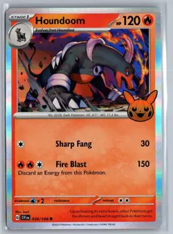 2023 Pokemon Houndoom 034/198 Holo Trick or Trade NM - Image 1
