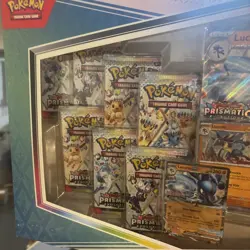 Pokemon Prismatic Evolutions Lucario EX & Tyranitar EX Premium Collection - New - Image 2