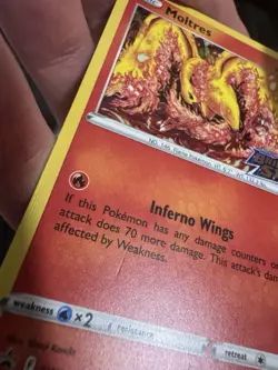 Moltres SWSH185 Stamped Brilliant Stars Holo Pokemon LP - Image 3