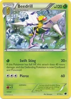 Pokemon TCG - Beedrill - 3/116 - Rare - Black & White: Plasma Freeze [Near Mint] - Image 1