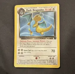 Dark Dragonite 22/82 Team Rocket WOTC Vintage 2000 Rare LP Pokemon TC - Image 1