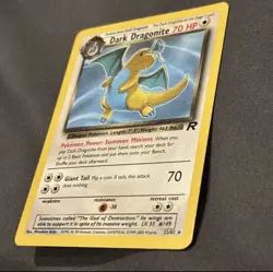 Dark Dragonite 22/82 Team Rocket WOTC Vintage 2000 Rare LP Pokemon TC - Image 2