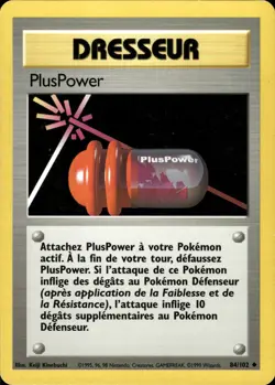 Pluspower - French WOTC Base Set 84/102 - LP - Pokemon - Image 1