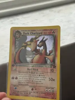 Pokemon TCG Dark Charizard Team Rocket 1st Edition Holo Rare #4 SWIRL! - Image 4