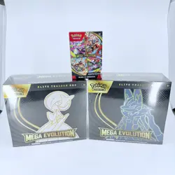 Lot of Pokemon Mega Evolution ETB Booster Bundle Lucario & Gardevoir - Image 1