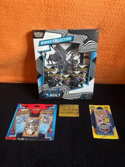 Pokemon TCG Black Bolt Binder Collection Box Factory Sealed New + Sealed Lot - Image 1