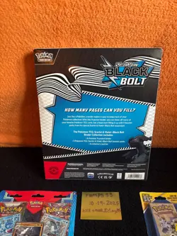 Pokemon TCG Black Bolt Binder Collection Box Factory Sealed New + Sealed Lot - Image 2