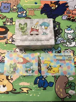 Japanese Pokemon Scarlet & Violet Deck Box Sprigatito Quaxly Fuecoco - Image 1