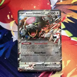 Pokemon TCG - Bloodmoon Ursaluna ex 141/167 Play Stamped Prize Pack Series 6 - Image 1