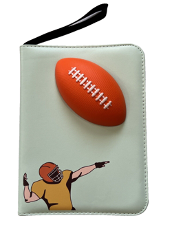 Football Card Book Holder Binder 4-Pocket 50 pages holds 200 Trading Cards - Image 1