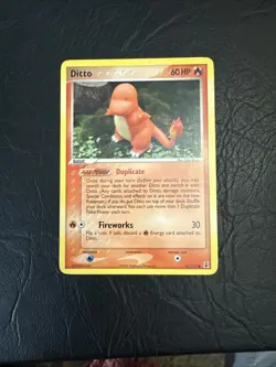 Pokemon Ditto Card 61/113 Charmander EX Delta Species NEAR MINT - Image 1