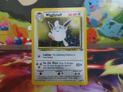 Wigglytuff 16/64 Jungle Holo Pokemon Card Lightly Played Pack Pull Top Loader - Image 1