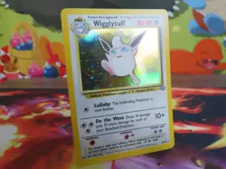 Wigglytuff 16/64 Jungle Holo Pokemon Card Lightly Played Pack Pull Top Loader - Image 2