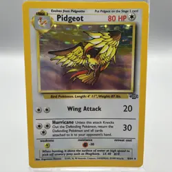 Pidgeot Jungle Holo Rare 8/64 Vintage Pokemon Card WOTC LP - Image 1