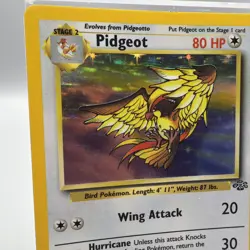 Pidgeot Jungle Holo Rare 8/64 Vintage Pokemon Card WOTC LP - Image 2
