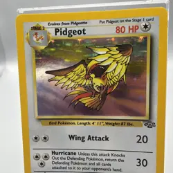 Pidgeot Jungle Holo Rare 8/64 Vintage Pokemon Card WOTC LP - Image 3