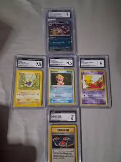 Pokemon Graded Card Lot CGC Graded Cards Lot of 5 - Image 1