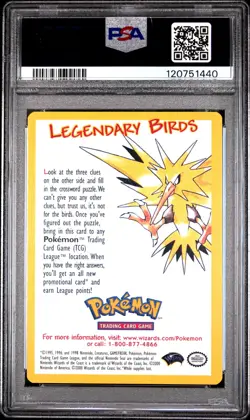 2000 Pokemon Insert Cards Legendary Birds PSA 10 - Image 2