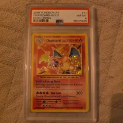 Pokemon TCG Charizard 11/108 NM Regular Holo Rare Card XY Evolutions Psa 8 - Image 1