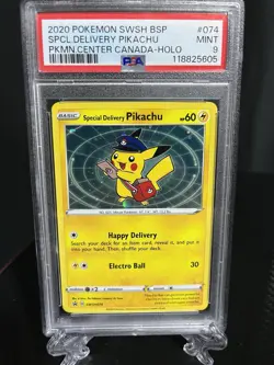 Special Delivery Pikachu SWSH074 SWSH: Sword & Shield Promo Cards Holo - Image 1