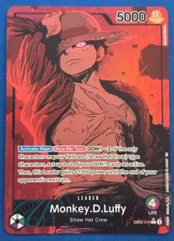 Monkey.D.Luffy Alternate Art Leader EB02-010 One Piece Card Game - Image 1