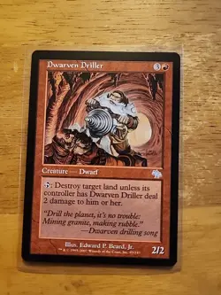 Dwarven Driller - Judgment - MTG Magic - Uncommon - Red Creature - Image 1