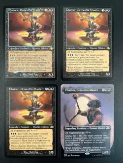 MTG- Chainer, Dementia Master x4 - Dominaria Remastered - (One is FOIL) - Image 1