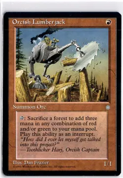Orcish Lumberjack Normal C Ice Age NM - Image 1