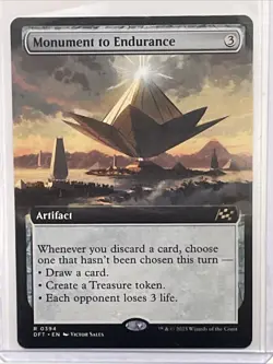 Monument to Endurance (Extended Art) Rare Artifact - Aetherdrift MTG NM/M - Image 1