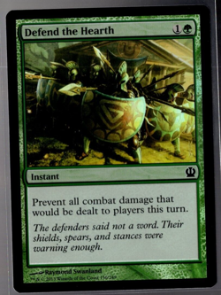 Defend the Hearth 156/249 Foil Common Theros Magic The Gathering Near Mint - Image 1