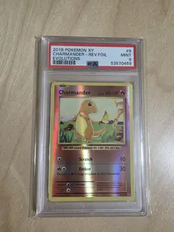 2016 Pokemon XY Evolutions 9/108 Charmander PSA 9 - Image 1
