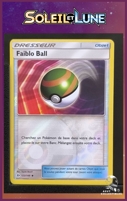 Carte Pokemon Faiblo Ball 123/149 Reverse SL1 Soleil Et Lune FR - Image 1