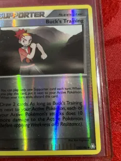 2008 Pokemon TCG Legends Awakened Reverse Holo Buck's Training 130/146 - Image 2