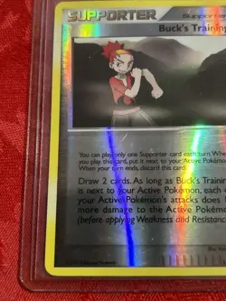 2008 Pokemon TCG Legends Awakened Reverse Holo Buck's Training 130/146 - Image 3