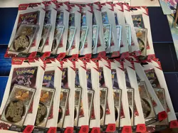 Pokemon TCG Destined Rivals Lot of 20 Checklane Blister Pack Eevee Promo Sealed - Image 1