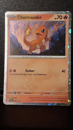 Charmander Cosmos Holo Black Star Promo - SVP047 - Scarlet & Violet Pokemon 2023 - Image 1