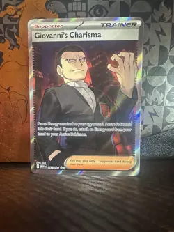 Giovanni's Charisma SR 197/165 Ultra Rare Pokemon Scarlet & Violet 151 NM - Image 1